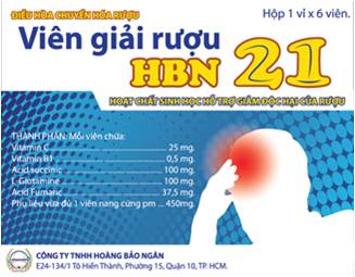 Viên giải rượu - Hoàng Bảo Ngân - Công Ty TNHH Hoàng Bảo Ngân